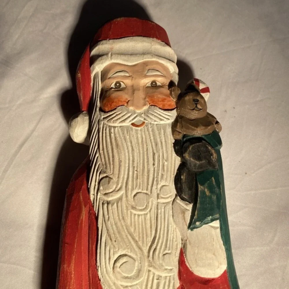 Mr & Mrs Claus 20‎ In Wooden Statues Pier One 3702